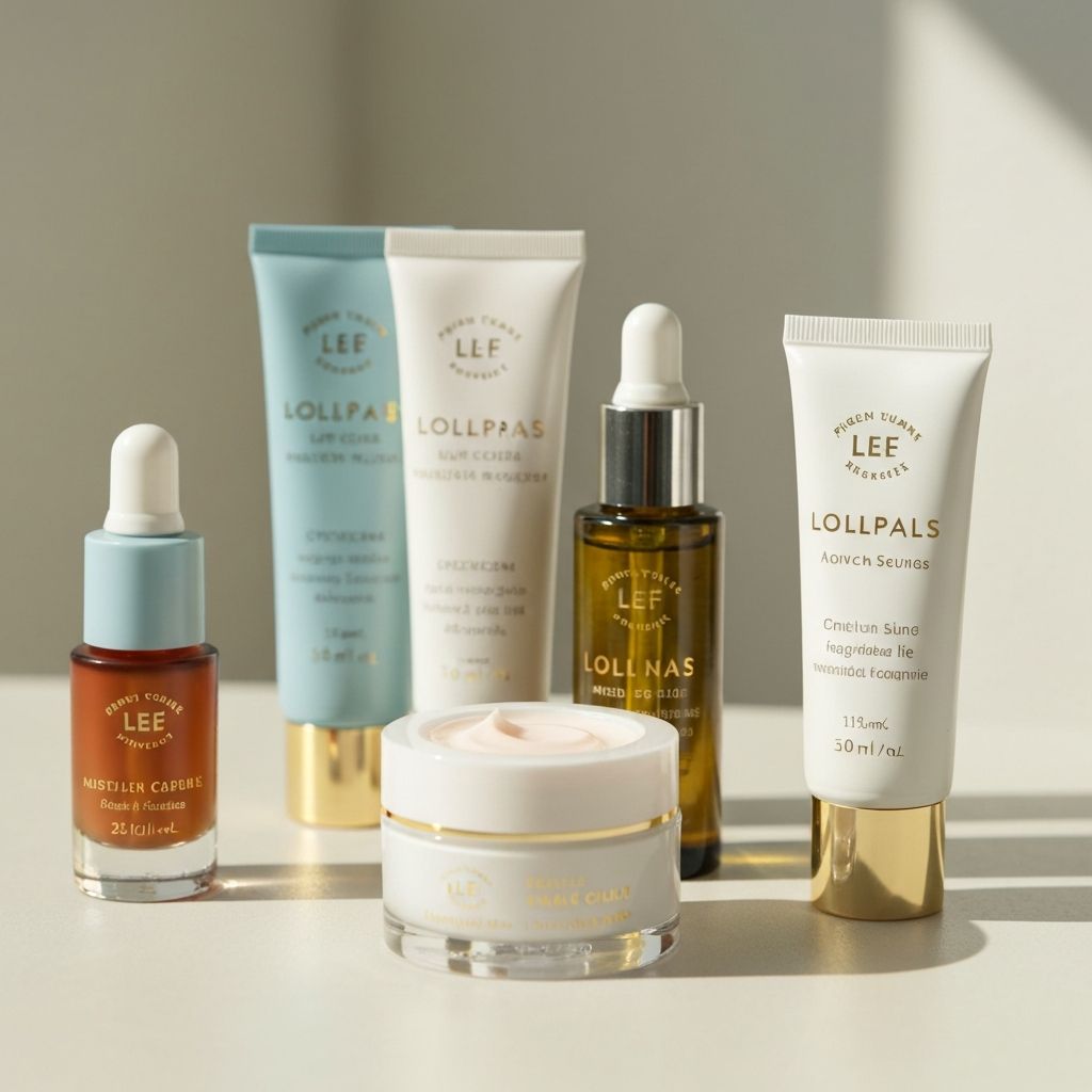 Skincare Serums & Creams (Gold)